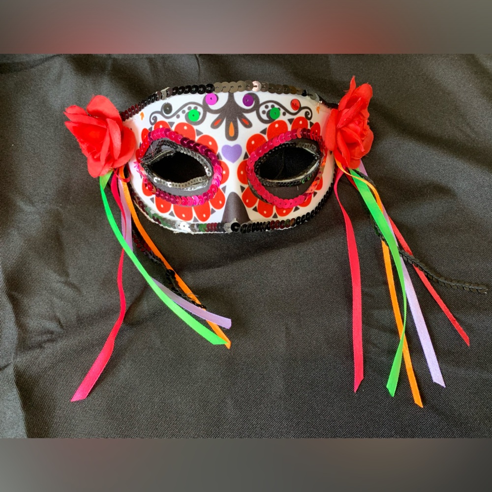 Halloween Costume. Day of the Dead 2 Masks. - Picture 3 of 4